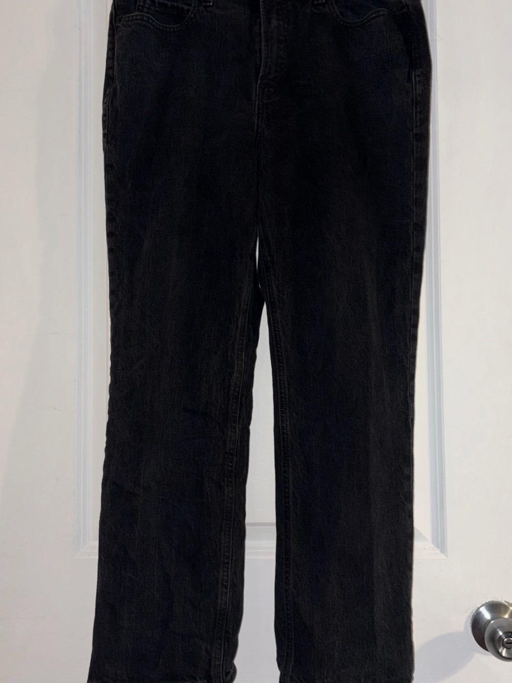 Old Navy High-Rise Black Straight-Leg Women's Jeans - Petite